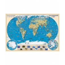 Карта настінна ІПТ формат А2 ламінована 65х45см Тварини