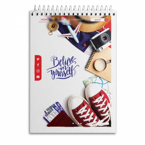 Блокнот ТМ Бріск 48арк. на спіралі «Gold Brisk» формат А6 спіраль зверху в клітинку СБВ-17