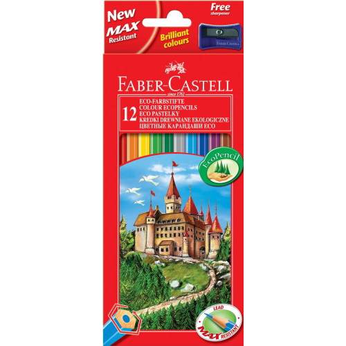 Цветные карандаши FaberCastell 12цв 120112 + точилка
