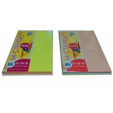 Папір ксероксний кольоровий A4 80гр/м2 MIX 250арк M-стандАрт NEON 5кольорів