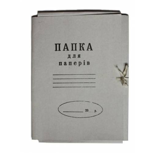 Папка картонная A4 для бумаг на завязках картон 0,3мм формат А4