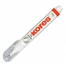 Коректор ручка с металлическим наконечником Kores 10мл K83301 Metal tip
