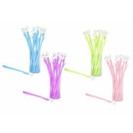 Ручка детская Одесса гелеевая 1160 (856) 0,5мм син цветок-пион меняет цвет на ультрафиолете