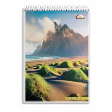 Блокнот ТМ Бріск 48арк. на спіралі «Gold Brisk» формат A5 спіраль зверху в клітинку СБВ-13