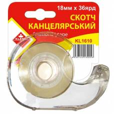 Диспенсер + скотч Klerk канц 18мм*36ярд KL1610