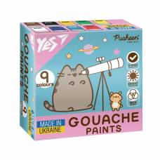 Набір гуашевих фарб YES  9кол 20мл Pusheen 230401