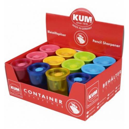 Точилка KUM з контейнером 1870 mini k1 neon тубус