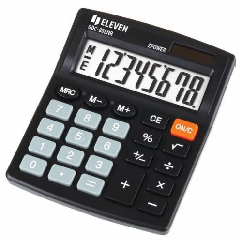 Калькулятор ELEVEN SDC-805NR (виробництво citizen) 8 розрядів, середній колір в асортименті 860171