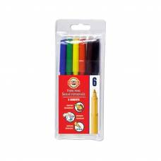 Фломастери KIN  6 кол 1.0mm 7710ET упаковка пвх
