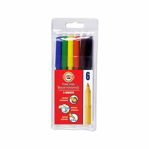 Фломастери KIN  6 кол 1.0mm 7710ET упаковка пвх