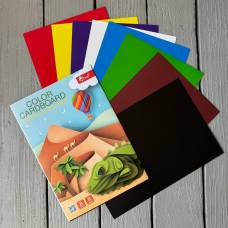 Цветной картон для детского творчества Скат А4  8л УП-21