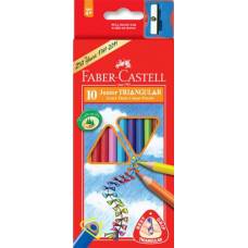 Цветные карандаши FaberCastell 10цв 116510 трёхгранные Jumbo Grip Цветные карандаши FaberCastell 10цв 116510 трёхгранные Jumbo Grip