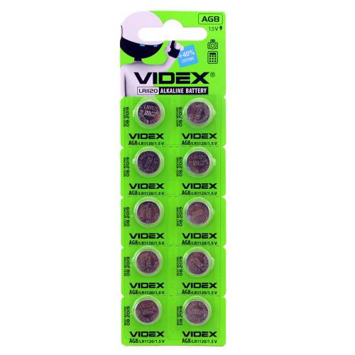 Батарейка Videx AG 8 (LR1120) Батарейка Videx AG 8 (LR1120)