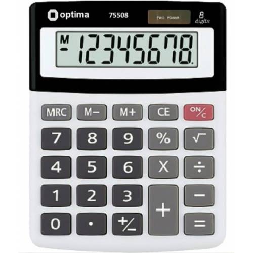 Калькулятор Optima O75508 8 разрядов 134x107мм