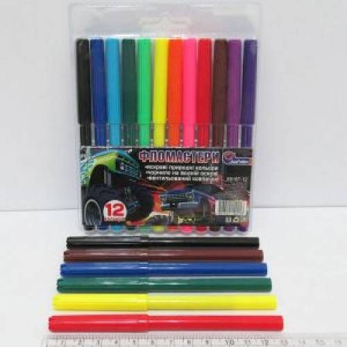 Фломастеры Josef детские 12цв 828/6816 дизайн в асортименті
