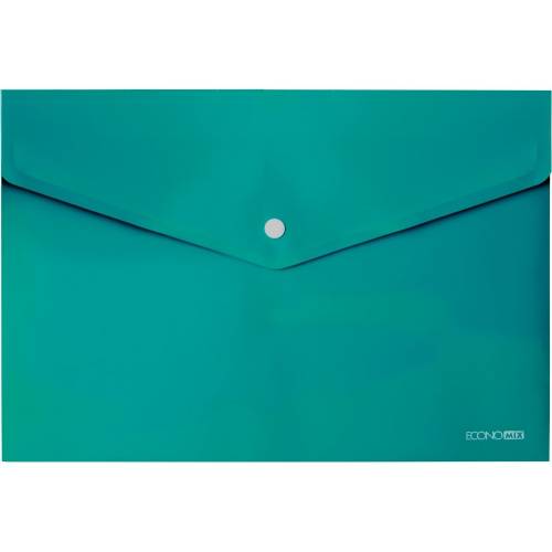Папка Economix на кнопці формат A4 E31301-21 НЕПРОЗОРА пастельна бірюзова