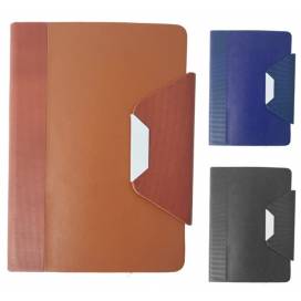 Блокнот Leader 140079 шкірзам А5 96 арк. клітинка на магніті колір в ассортименті