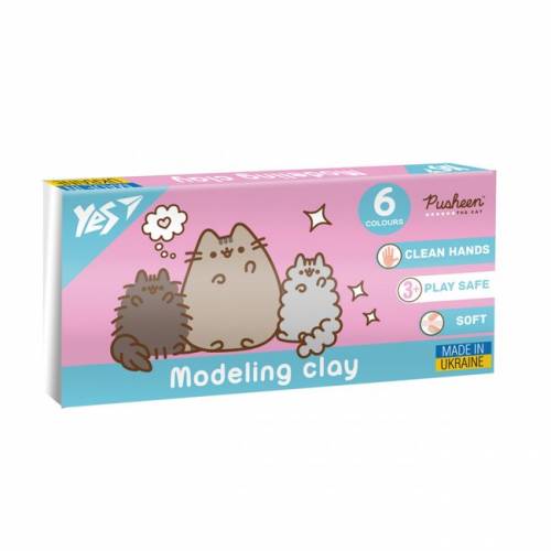 Пластилин YES  6кол 540651 "Pusheen" 120гр