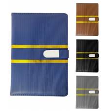 Блокнот Leader 140074 шкірзам А5 96 арк. клітинка на магніті колір в ассортименті