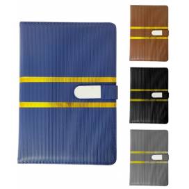 Блокнот Leader 140074 шкірзам А5 96 арк. клітинка на магніті колір в ассортименті