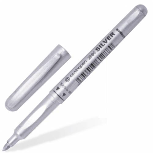 Маркер перманентный Centropen 2690 Silver 1.5-3мм серебро