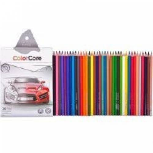 Цветные карандаши Marco 24цв. 3100-24CB ColorCore d=4.00 +1 графитн Цветные карандаши Marco 24цв. 3100-24CB ColorCore d=4.00 +1 графитн