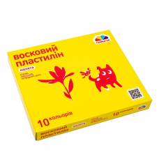 Пластилин Gamma UA Малята 10цв 120гр +стек 100304 аосковой