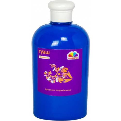 Краска гуашевая Gamma UA 500мл Творчество голубая 404217