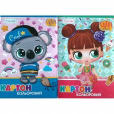 Цветной картон ТМ Руслан  9листов формат А4 односторонний (золото, срібло) 