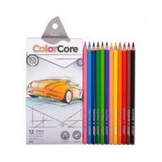 Цветные карандаши  Marco 12цв. 3130-12TN ColorCore круглые d=4.00 в железн пенале