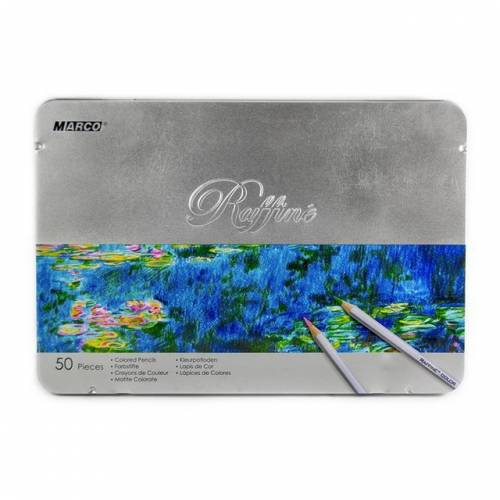 Цветные карандаши  Marco 50цв. 7100-50TN Raffine в железн пен