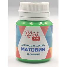 Краска акриловая Rosa Talent 20мл матовая салатовый 20037