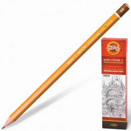 Простой карандаш Koh-i-noor 1500 б/ласт  8B