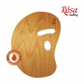 Палітра дерев'яна Rosa овальна 30*40 см Модерн зргоном промаслена