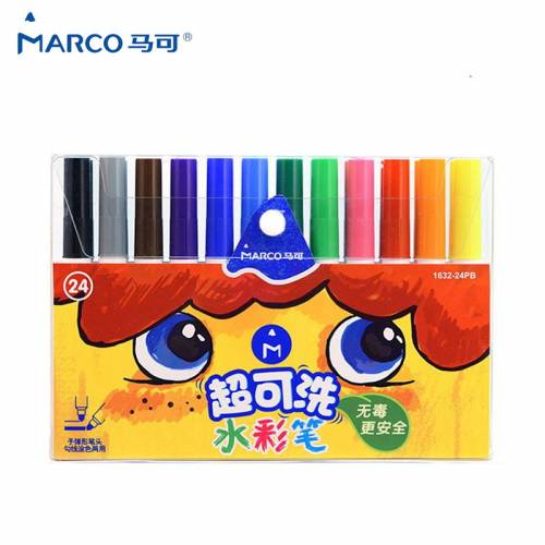 Фломастеры Marco 1632-24CB 24цв Super Washable Jambo