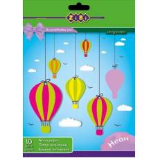 Цветная бумага ZiBi А4 5л (5цветов) неон ZB.1910