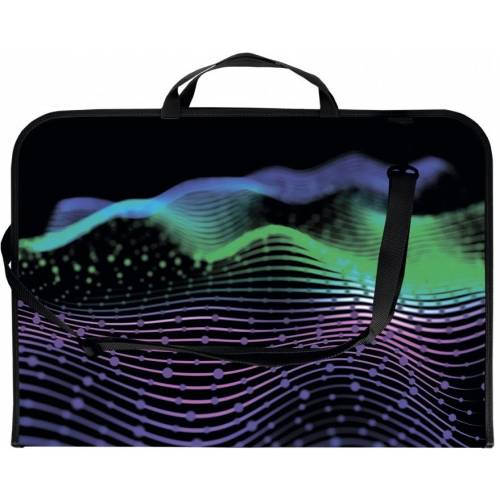 Портфель Maxi A3 на молнии MX30003-05  Abstraction