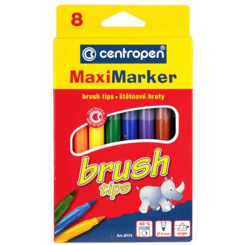 Фломастеры Centropen Brush 8цв 8773