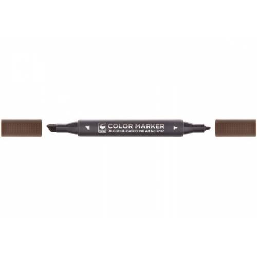 Маркер художественный двухсторонний для эскизов STA 3202- 98, орех коричневый
