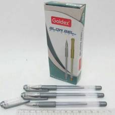 Ручка JosefOfften гелеевая Goldex "Glow Gel Metalic" #894 серебро 