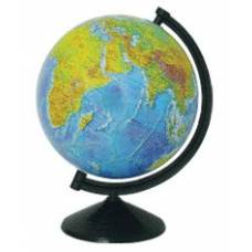 Глобус ИПТ г.Киев d=260 карта на бум основе + подсветка "Мир физический"