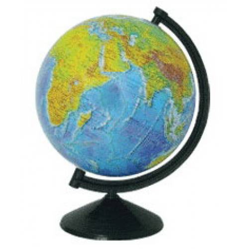 Глобус ИПТ г.Киев d=260 карта на бум основе + подсветка "Мир физический"