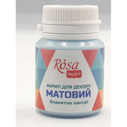 Фарба акрилова Rosa Talent 20мл матова Блакитна кантрі 20045 Фарба акрилова Rosa Talent 20мл матова Блакитна кантрі 20045