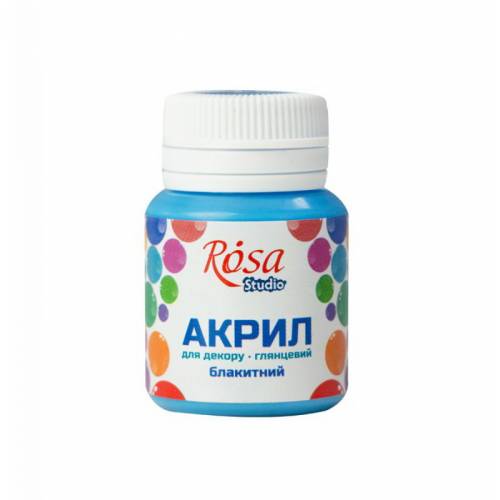 Краска акриловая Rosa Talent 20мл глянец голубая 21011