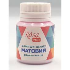 Фарба акрилова Rosa Talent 20мл матова Рожева кантрі 20052