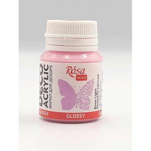 Краска акриловая Rosa Talent 20мл глянец розовая светлая 21033