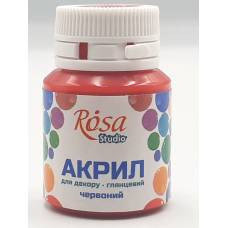 Краска акриловая Rosa Talent 20мл глянец красная 21007