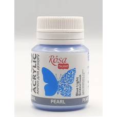 Краска акриловая Rosa Talent 20мл перламутр голубой 73 22033 2021р ВИГОТОВЛЕННЯ