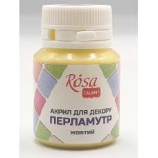 Краска акриловая Rosa Talent 20мл перламутр жёлтый 74 22034 Краска акриловая Rosa Talent 20мл перламутр жёлтый 74 22034