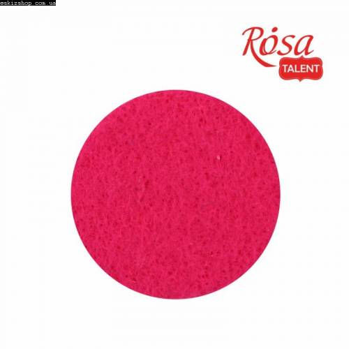 Фетр Rosa Talent A4 (21*30см) поліестер 180г рожевий тёмный